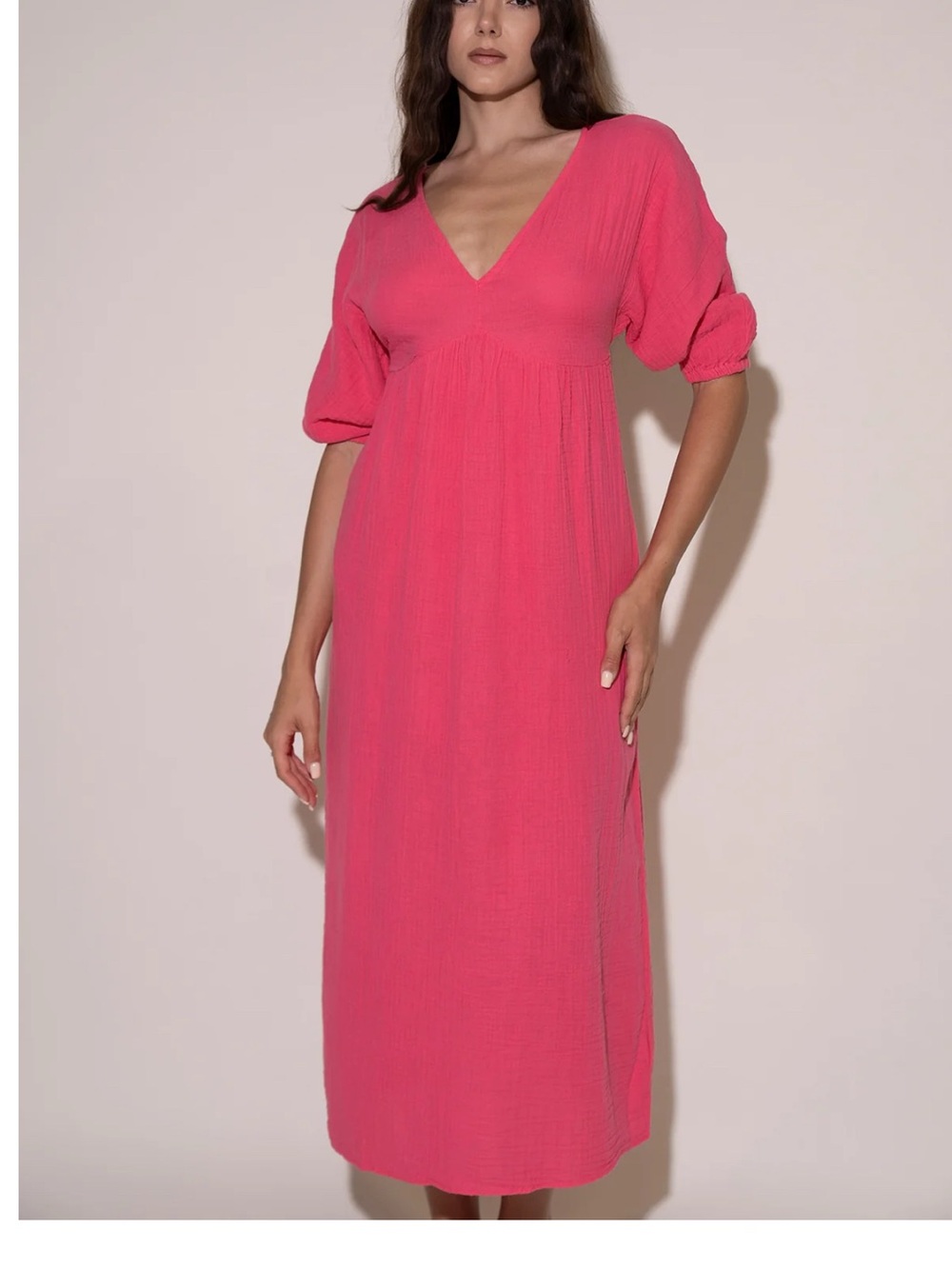 STARK X- NWT guaze  Daphne dress-Rose pink